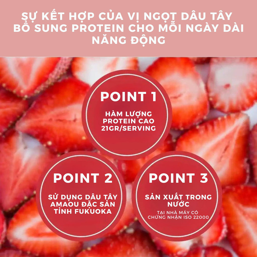 Naturecan Whey Protein Vị Dâu